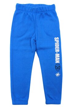 Pantaloni de trening, baieti, poliester, With Great Power, Spider, albastru