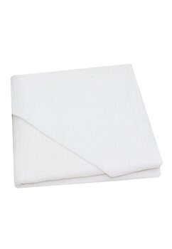 Panza mir, muselina, alb, 75x75 cm