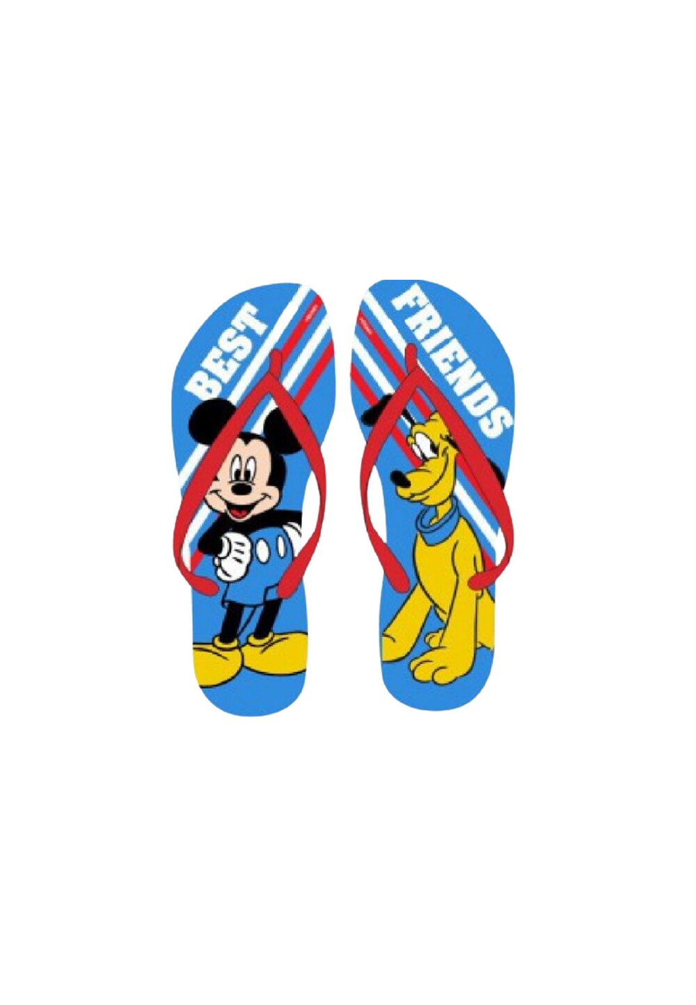 Papuci flip-flop, Best Friend, Mickey si Pluto, rosii