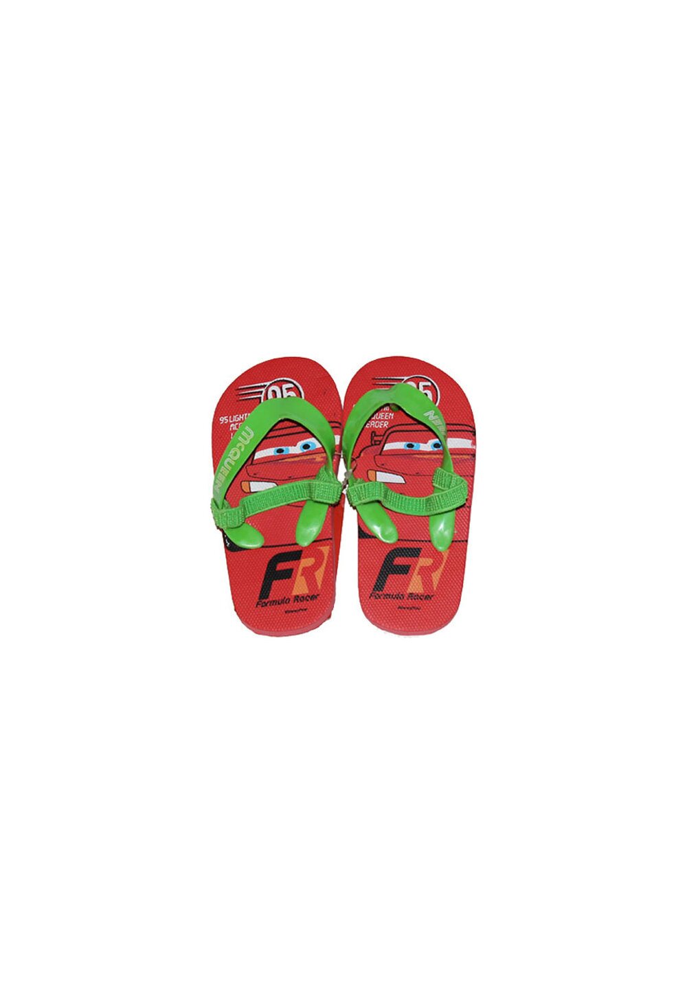 Papuci flip-flop, Fulger Mcqueen, rosii