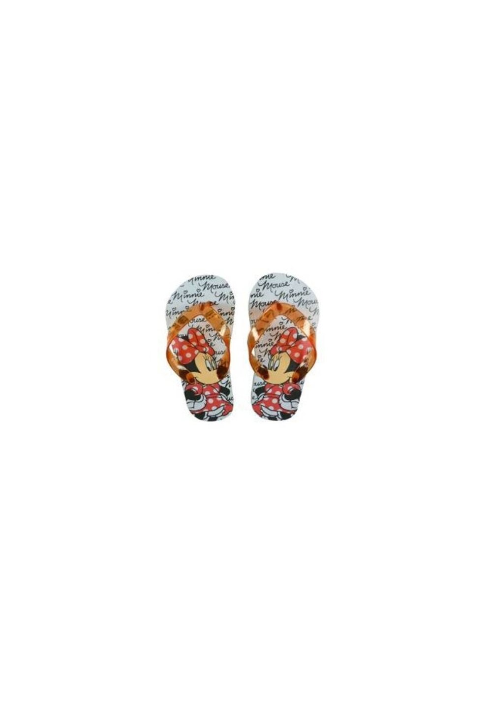 Papuci flip-flop, Minnie Mouse cu fundita rosie