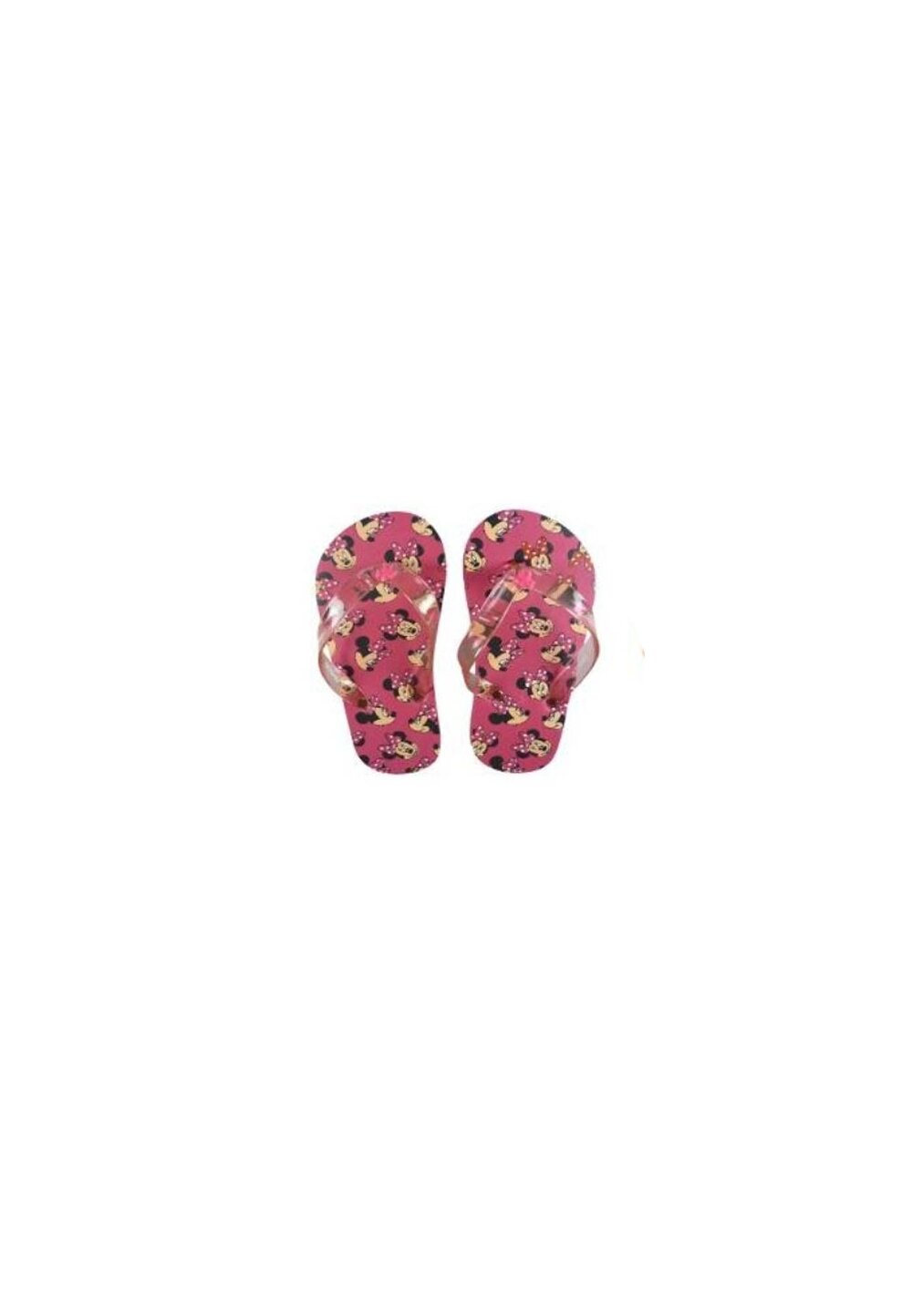Papuci flip-flop, Minnie, roz cu figurine