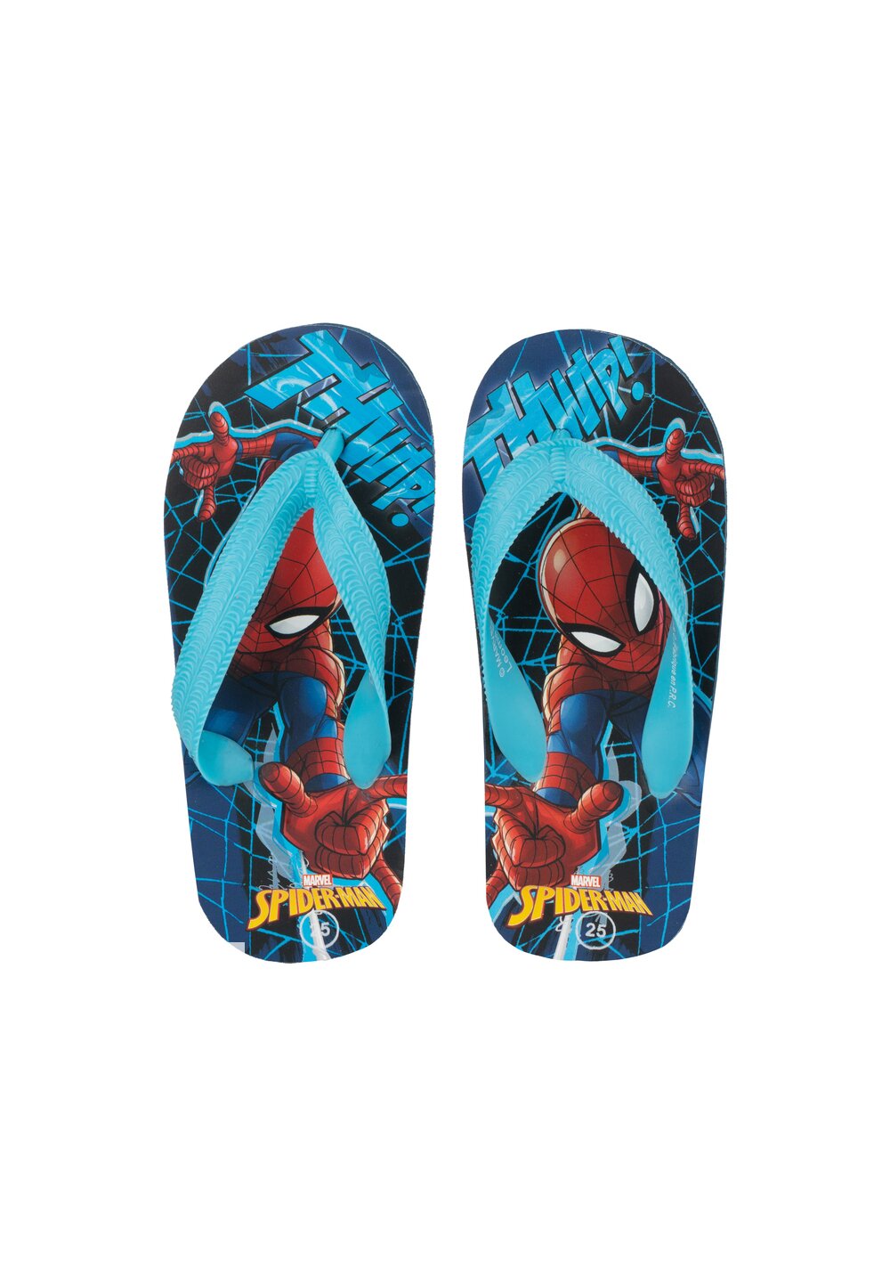 Papuci flip-flop, Spider-man, bluemarin