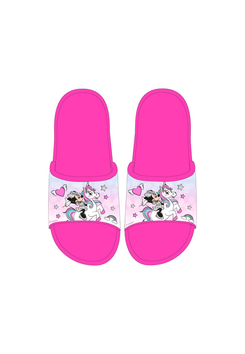 Papuci, Minnie si Unicornul, roz imagine