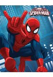 Patura fleece Spider-Man, albastra, 120x150cm