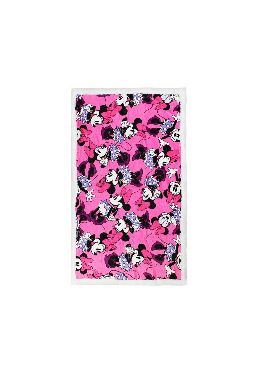 Paturica cu blanita, Minnie Mouse, roz cu mov 90x140cm