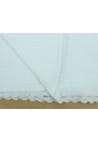 Paturica cu dantela, triplu strat de muselina, Anto, alb, 80 x 100 cm