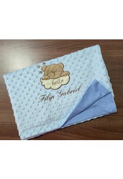 Paturica minky, Hello Little bear, albastru