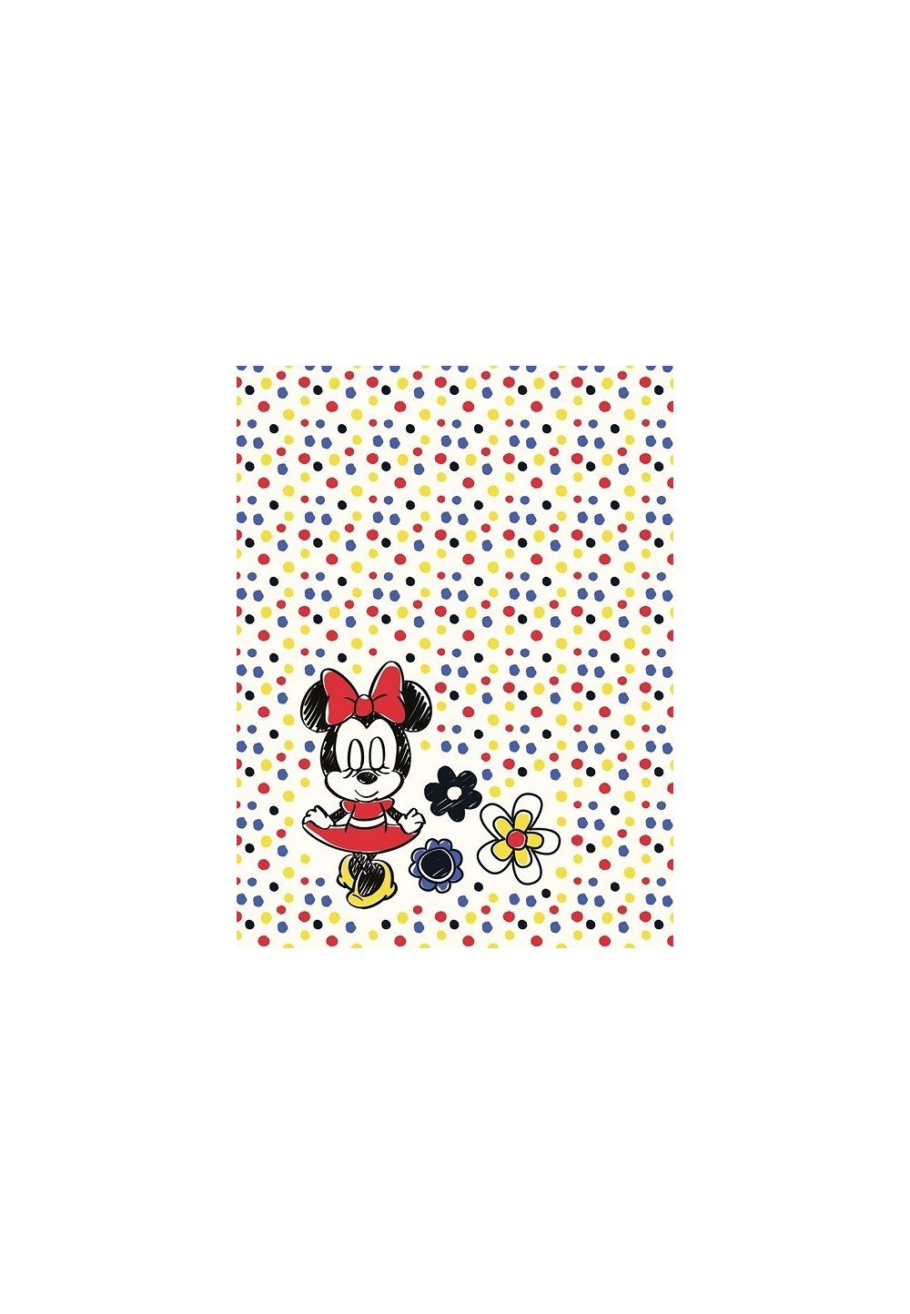 Paturica, Minnie Mouse, buline multicolore, 75x100cm