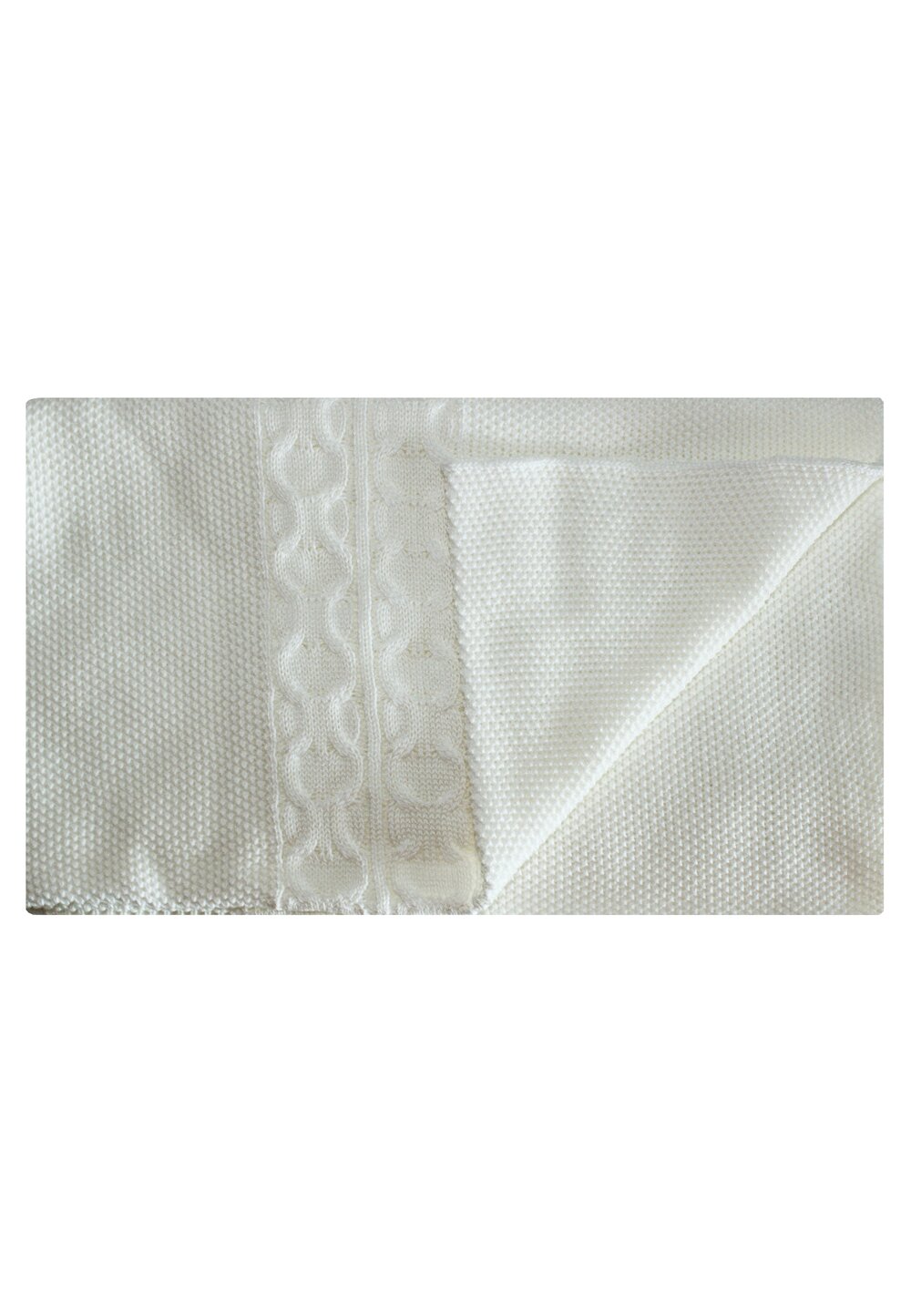 Paturica tricotata, Eva, ivory, 90x90cm imagine