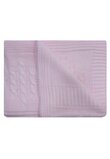 Paturica tricotata, roz, 100x110 cm