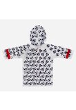 Pelerina de ploaie, PVC, cu imprimeu figurine, Mickey Mouse, transparent