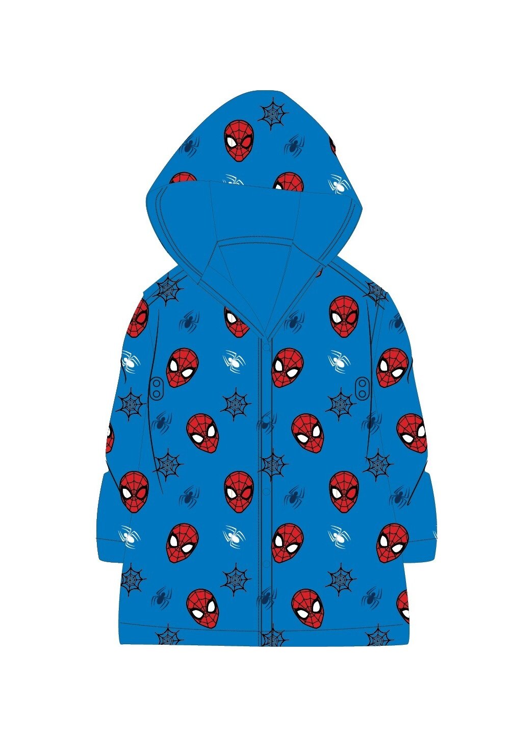 Pelerina de ploaie, Spider man, albastru cu rosu