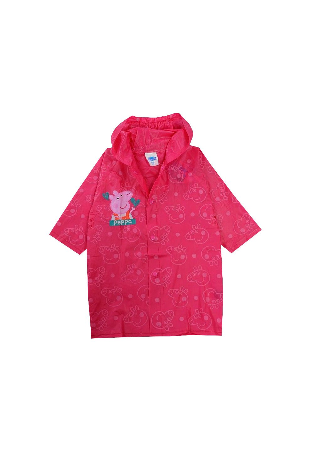 Pelerina ploaie, PVC, Peppa Pig, cu capse, roz