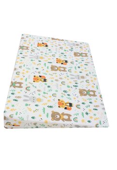 Perna antireflux, urs cu esarfa verde, 58x40 cm