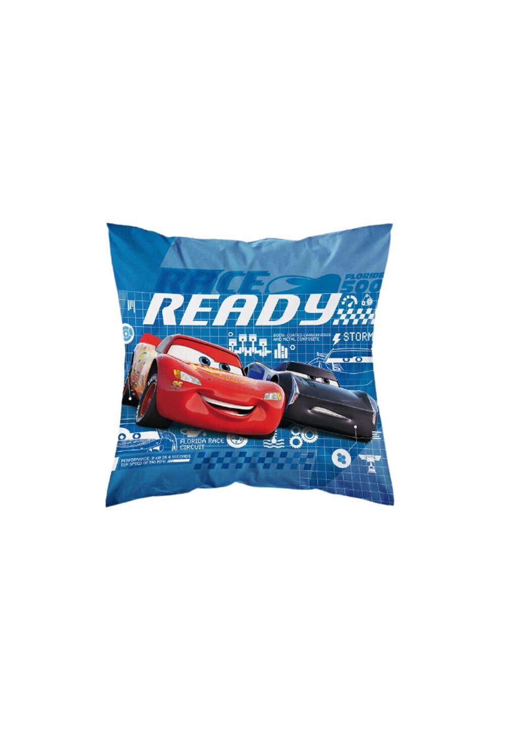 Perna, Cars, Race Ready, albastra, 40x40cm