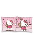Perna Hello Kitty roz, 40x40, inimioare