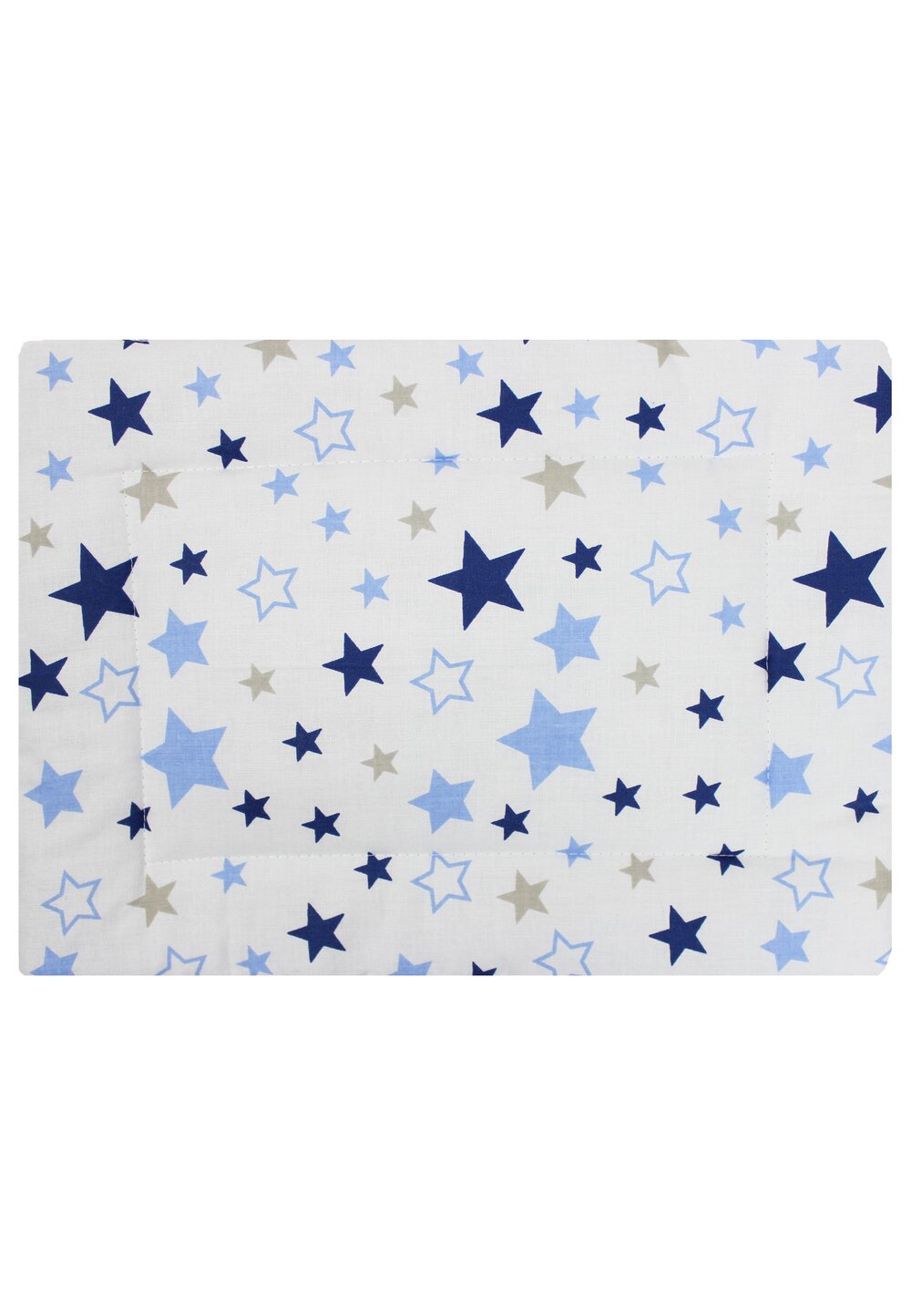 Perna slim, alba cu stelute albastre, 37x28cm
