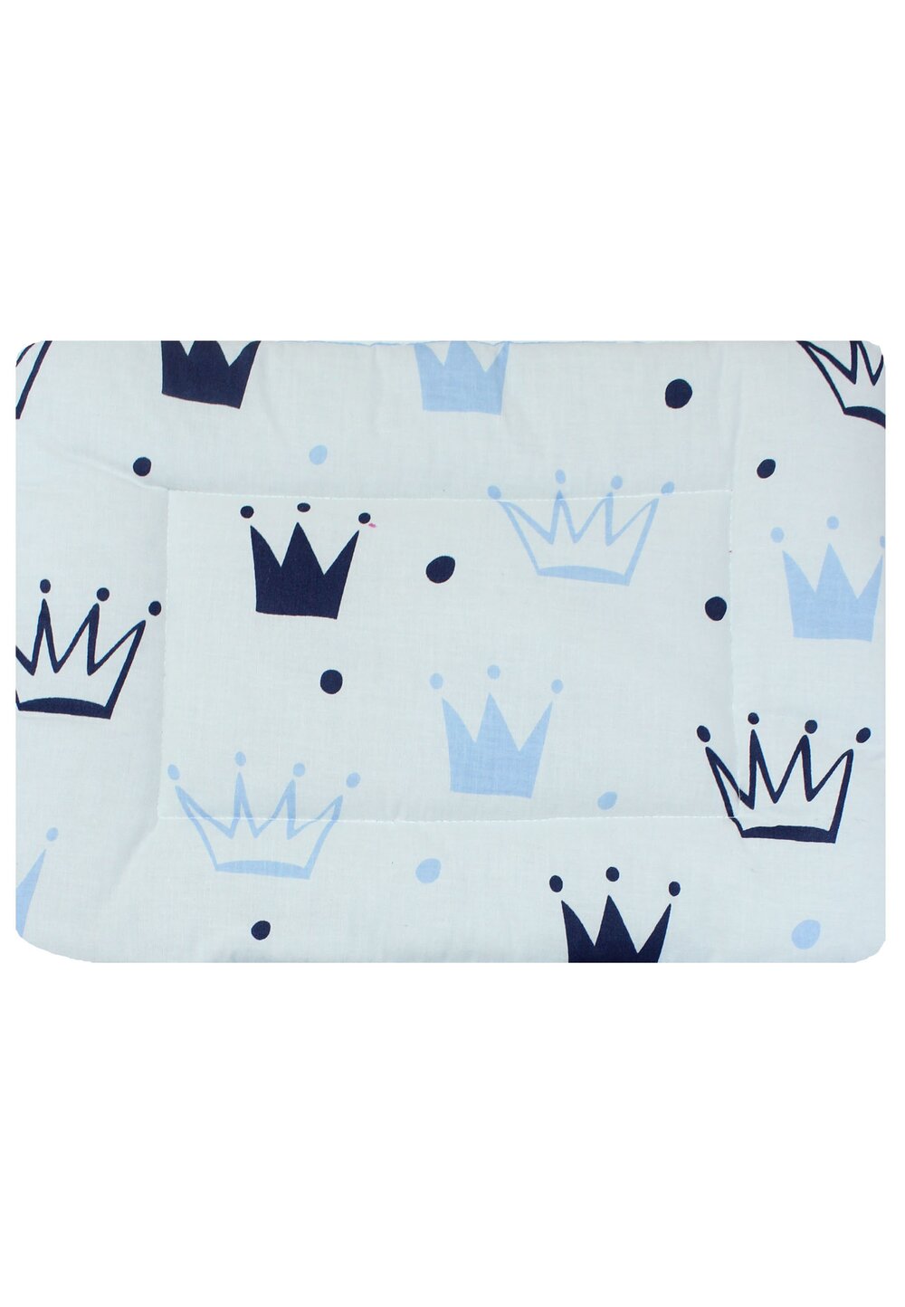 Perna slim, coronite, Prince, alb cu albastru, 37x28cm
