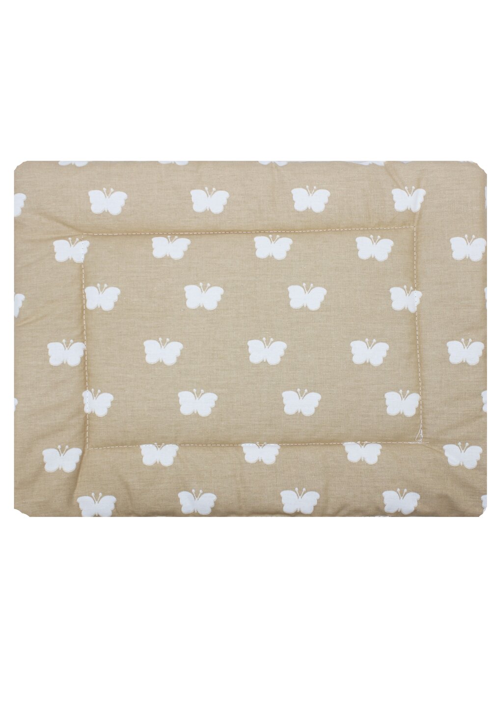 Perna slim, crem cu fluturas, 37 x 28 cm