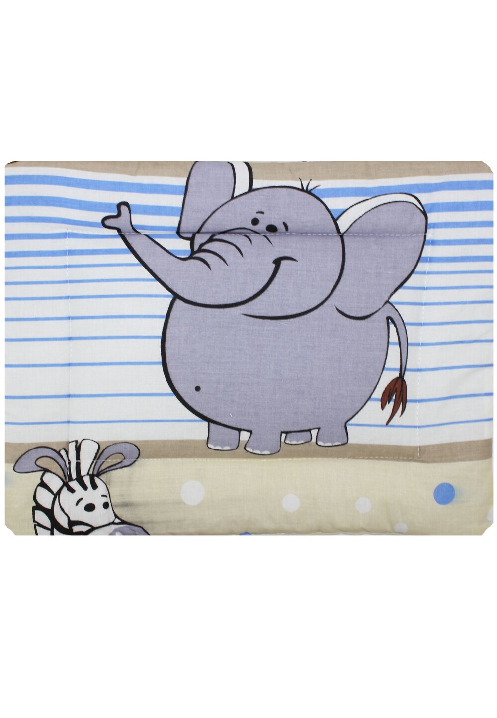 Perna slim, safari albastru cu crem, 37 x 28 cm