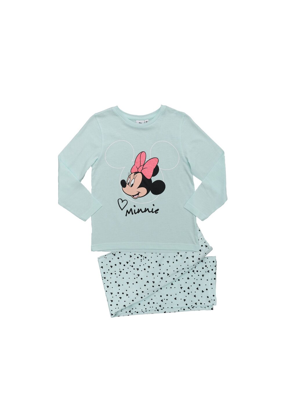 Pijama maneca lunga, Minnie Mouse, turcoaz
