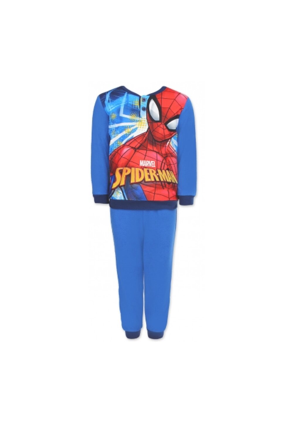 Pijama maneca lunga, plus, Spider-Man, albastra