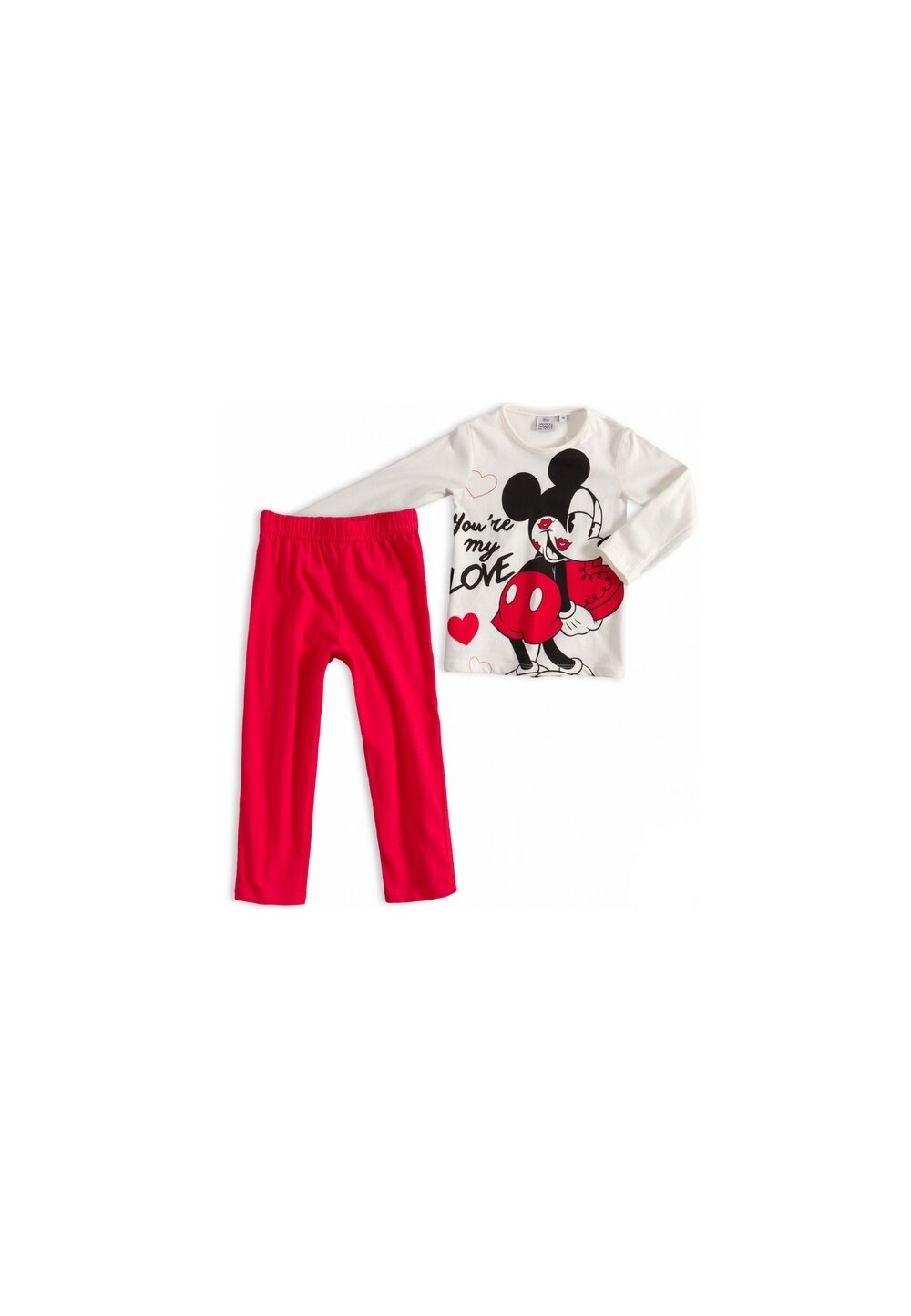 Pijama, maneca lunga, You are my love, ivory