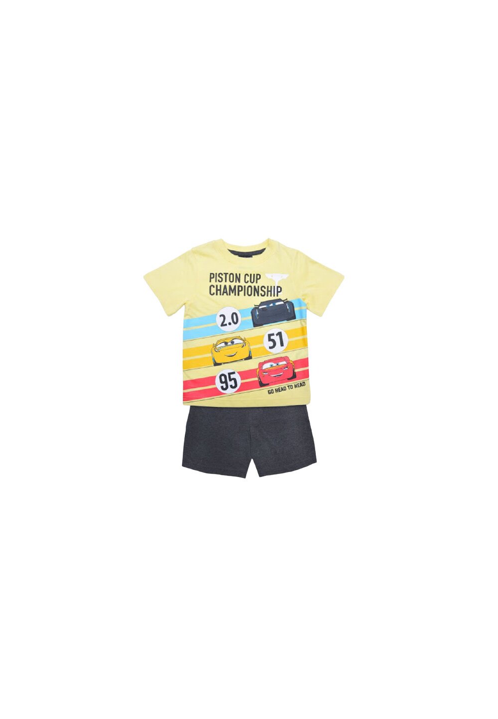 Pijama maneca scurta, Go Head to Head, galbena