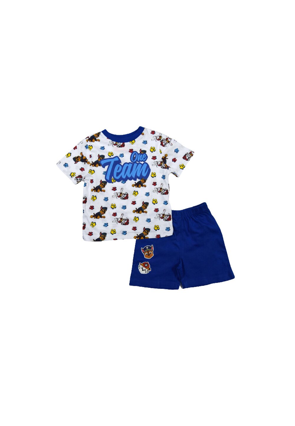 Pijama maneca scurta, Paw Patrol, One Team, albastra