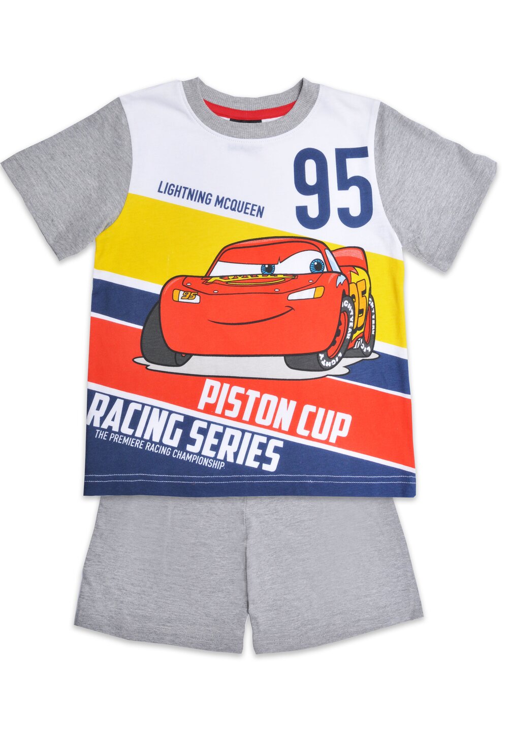 Pijama maneca scurta, Piston cup, gri
