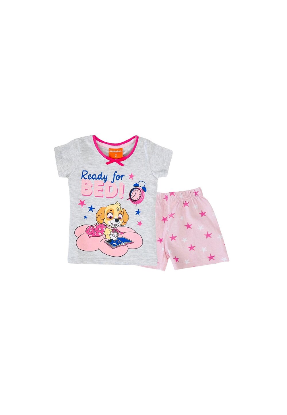 Pijama maneca scurta, Ready for Bed!, gri