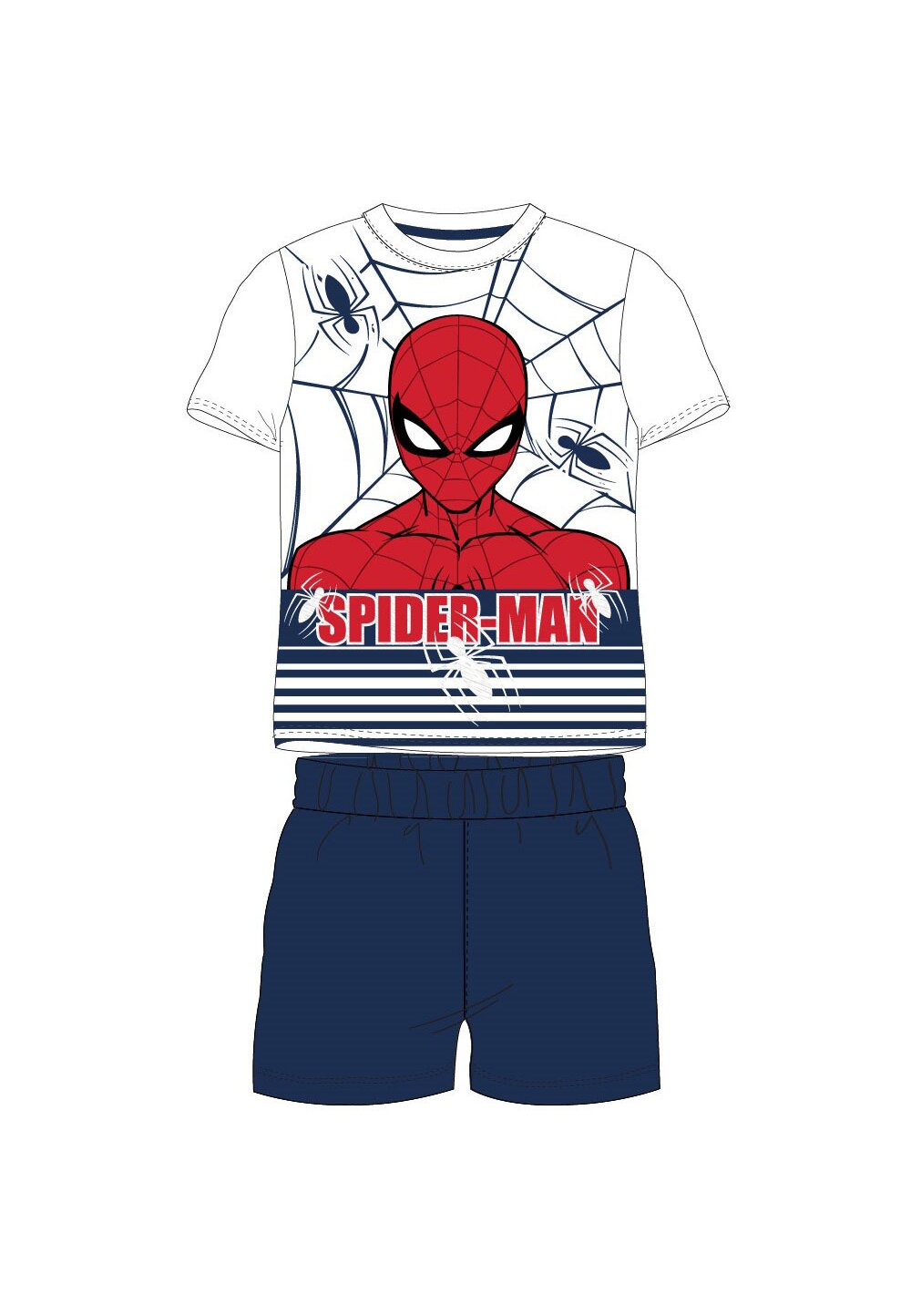 Pijama, maneca scurta, The amazing Spider-man, bluemarin