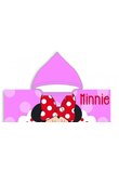 Poncho Minnie Mouse, 50x115cm
