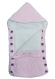 Port bebe, tricotat, roz, 77x35cm
