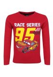 Bluza maneca lunga, bumbac, Race series 95, rosu