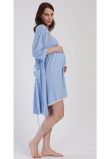Compleu pentru alaptat, 70% bumbac, Alesia, albastru