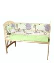 Lenjerie patut, 5 piese, Safari verde, 120x60 cm