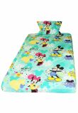 Lenjerie de pat 3 piese, Minnie si Mickey, turcoaz, 160 x 200 cm