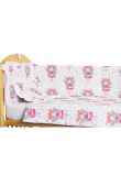Lenjerie patut, 5 piese, Printesa Fluture, 120 x 60 cm