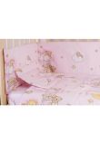 Lenjerie ursuletul somnoros,roz 5 piese 140x70 cm