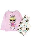 Pijama maneca lunga, bumbac, Lol sweet candy, roz