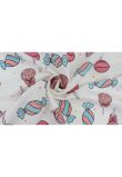 Scutec muselina bumbac, Acadele roz,  75x70 cm, multicolor