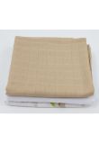 Set 3 scutece, muselina crem si finet, bumbac, Rachete, 75x70cm, multicolor