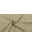 Set 3 scutece, muselina, Metalic stars, bej cu alb, 80 x 67 cm