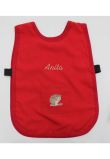 Sort protectie pictura, personalizat, poliester, One size, rosu, 50 x 35 cm