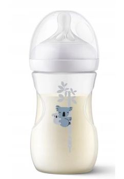 Biberon, Philips Avent, Natural response, Koala, +1 luna, 260ml, alb