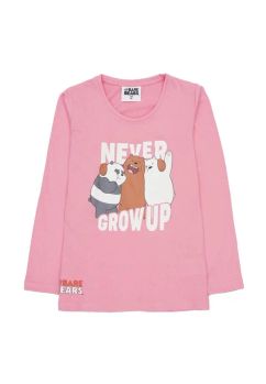 Bluza bumbac, Never grow up, roz