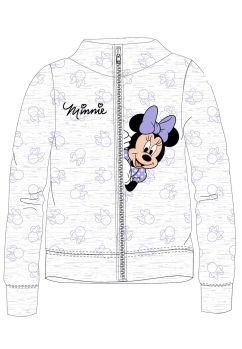 Bluza trening, 80% bumbac, cu figurine, Minnie Mouse, gri
