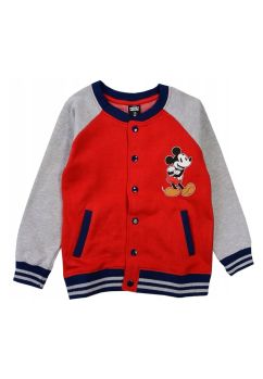 Bluza trening bomber, 80% bumbac, Mickey, multicolor